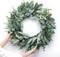 Eucalyptus Wreath 22" Large Artificial Greenery Outdoor/Indoor Wreath Spring/Summer Wreath Green Wreaths for Front Door Porch Window Wall Hanging Decor All Year Round Wreath(Green)